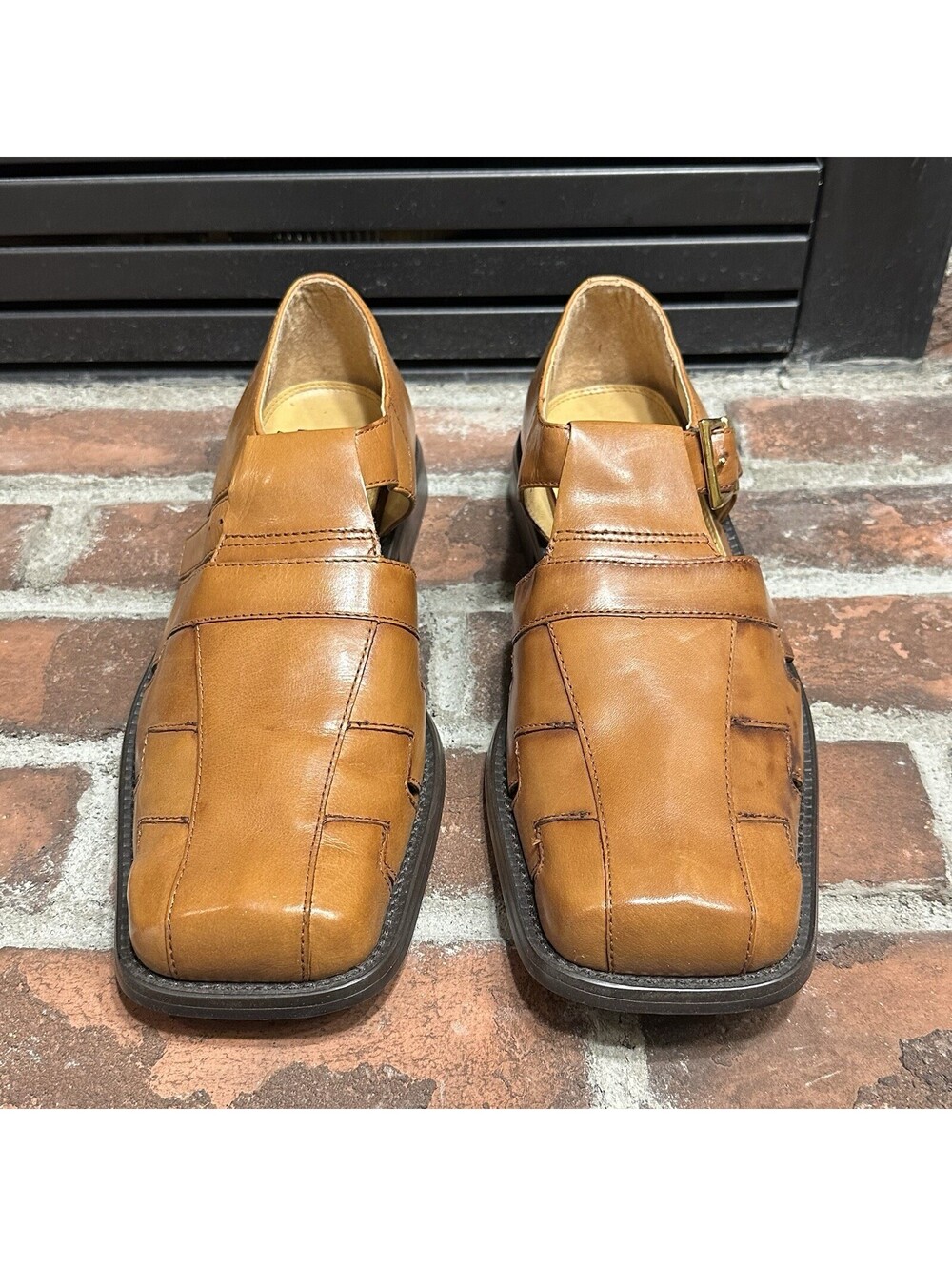 Giorgio Brutini Men's Size 8.5 Brown Derby Brown Leather Shoes